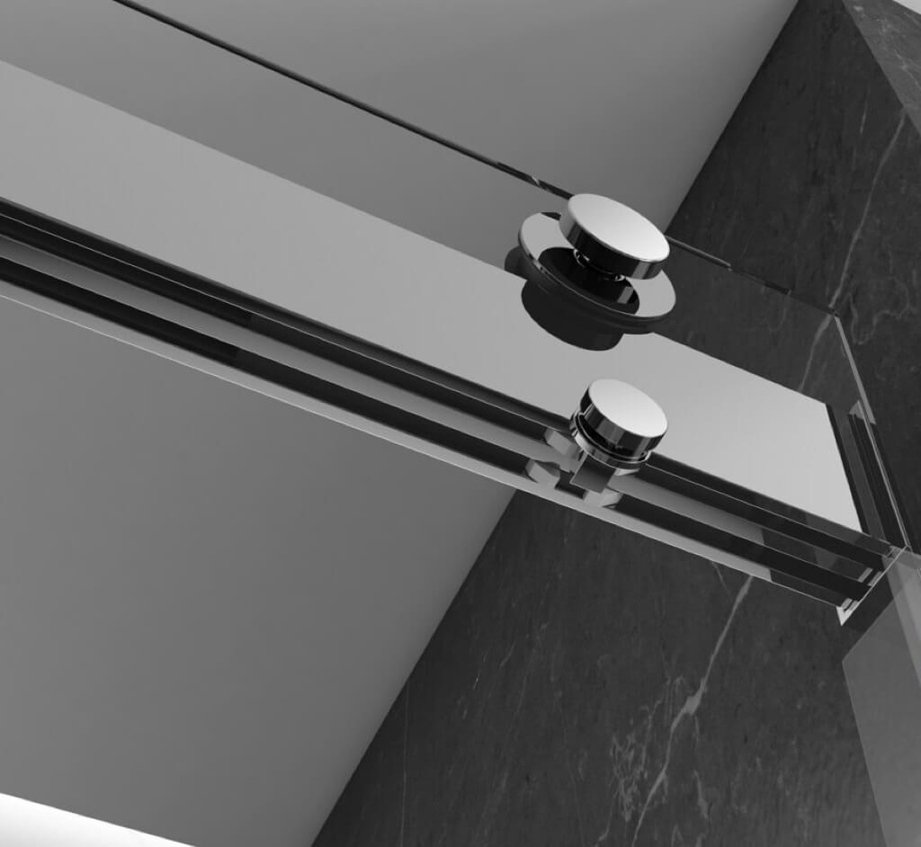 Gracie Frameless Soft-close Double Sliding Door - Image 2